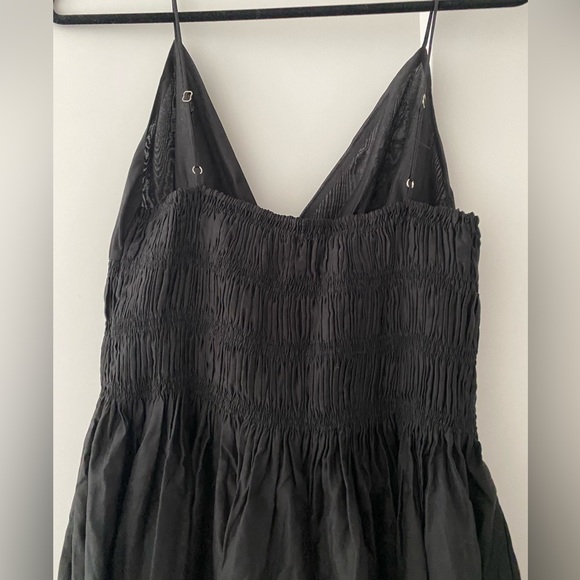 Moon River V neck midi dress in black - Picture 5 of 5